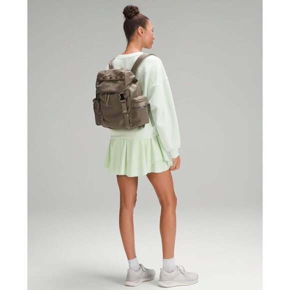 Lululemon Handbags - Lululemon Wunderlust Backpack 14L Green Grey